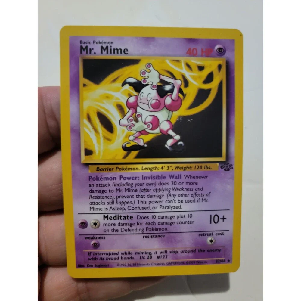 Pokemon TCG Card Vintage 1999 WOTC Game Freak Nintendo Wizards 90s Mr. Mime